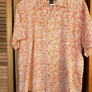 Eddie Bauer casual floral print shirt